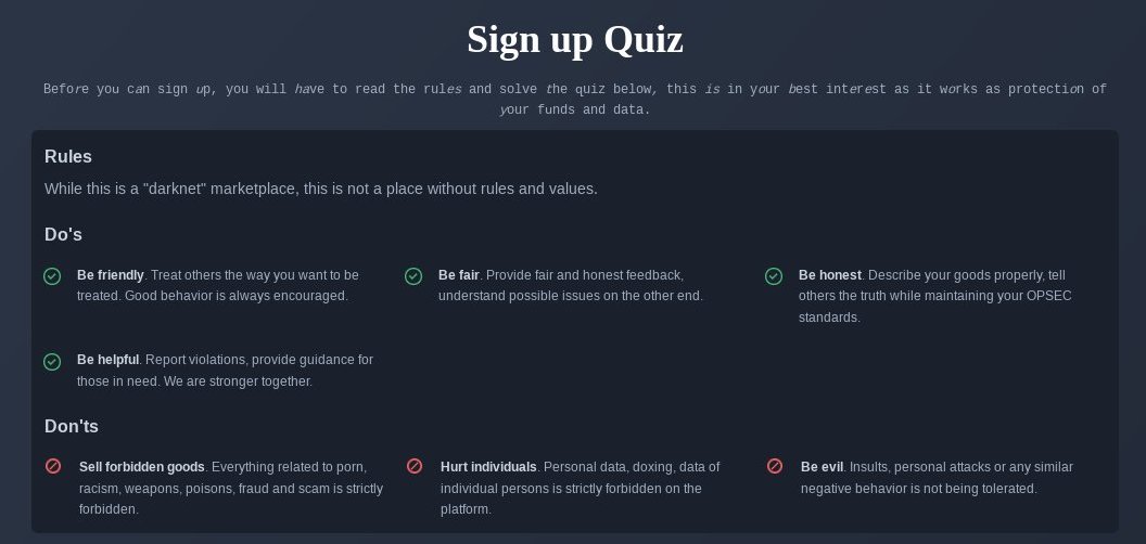 Archetyp Sign Up Quiz